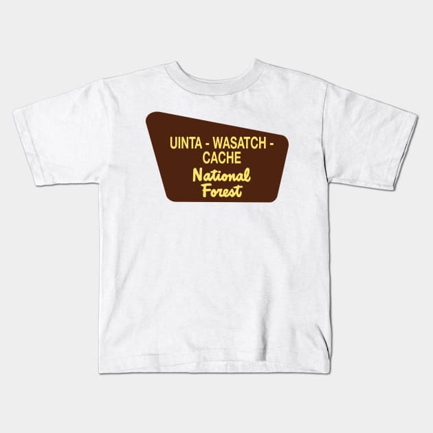 Uinta - Wasatch - Cache National Forest Kids T-Shirt by nylebuss